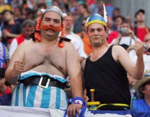 déguisment supporter Asterix and Obelix